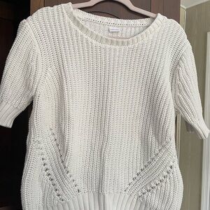 Lascana Elegant White Knit Sweater L